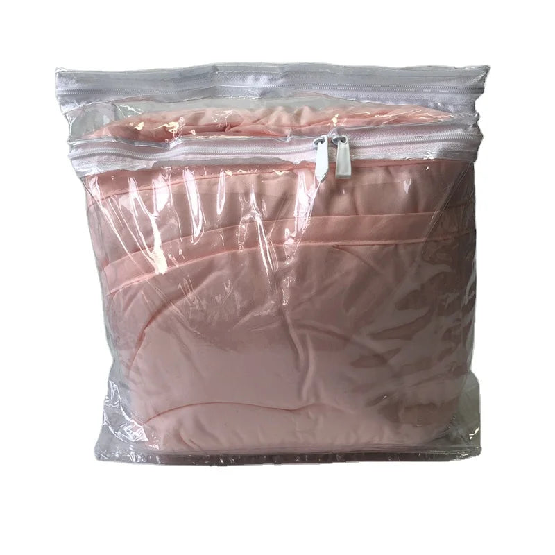 Excellent Quality Waterproof Eco-Friendly PVC Blanket Bag Set for Bedding Storage Transparent Foldable Packaging Bags Factory