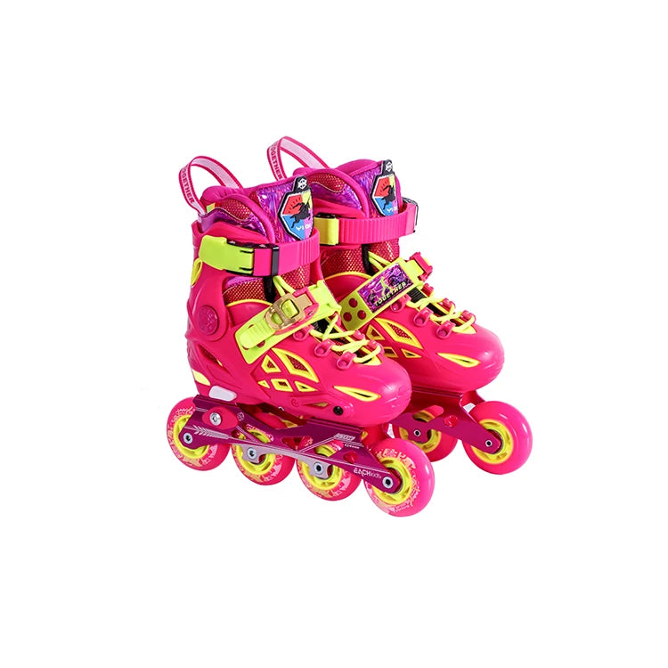 Wholesale Kids Smart Freestyle Inline Roller Skates with PU Smooth Wheels and Aluminum Alloy Frame Adjustable Roller Skates