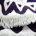 Wholesale Eco-Friendly Super Soft Decorative Lightweight Woven Bohemian Striped Anti-Pilling Round Throw Blanket