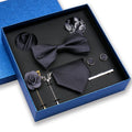 High-end and Magnificent Boutique Multi-style Polyester Silk Necktie Bow Tie Brooch in an Exquisite Gift Box for Dinner Parties