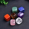 Hongzhuo Natural Folk Crafts Quartz Tumble Cube Shape Crystal Carving Chakra Stone for Healing Crafts