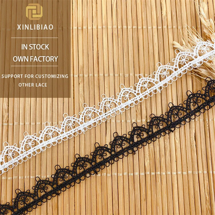 100% Polyester Water-Soluble Embroidery Lace Fabric Fashion Mesh Voile Elastic Dresses Party Clothing Fashion-Conscious Outfits