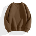 Wholesale Heavy Weight Round Neck Pullover Men Spring Casual Men Pullover Padded Solid Color Pullovers
