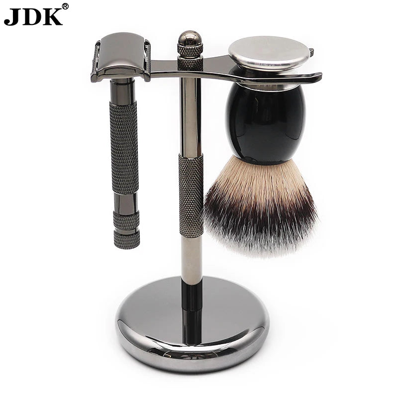 JDK EU Classical Hot 1pc Shaving Brush Holder Silver Color Stainless Steel Safety Razor Stand