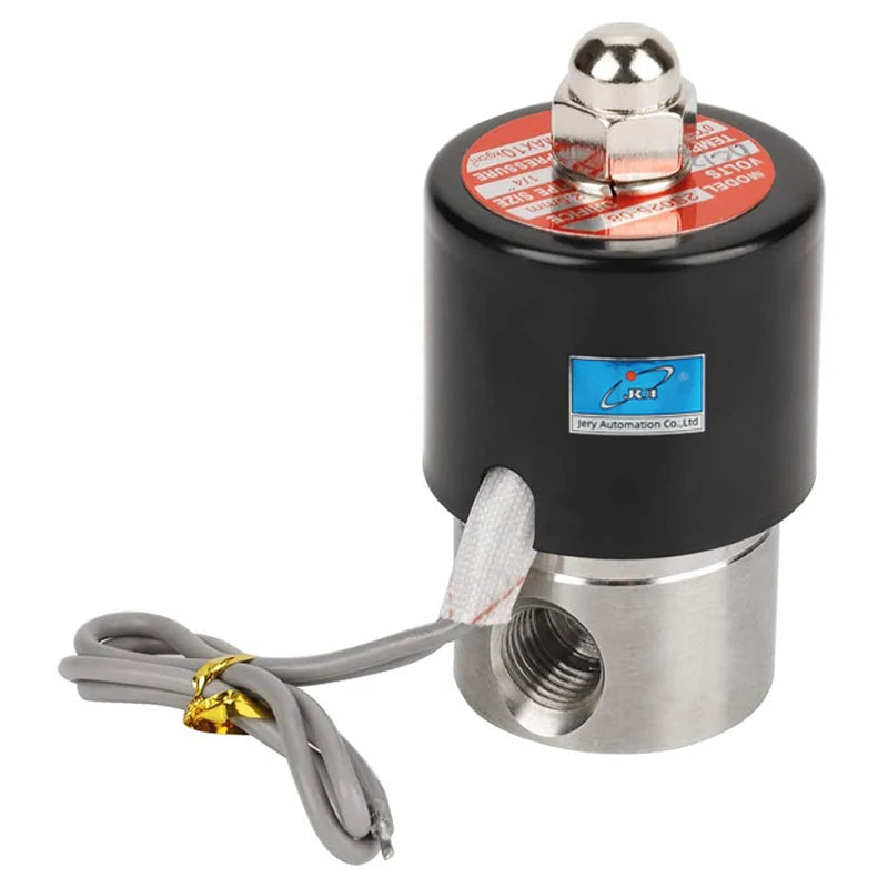 1/8 1/4 Inch Port 2S025-08/06 2/2 Way Normally Closed Stainless Steel Miniature Water Solenoid Valve 12V 24V 110V 220V