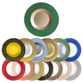 Eco-Friendly Clear Crystal Glass Plate with Gold Rim Round Decorative Charger for Wedding Tabletop Dinner Fruit Plate