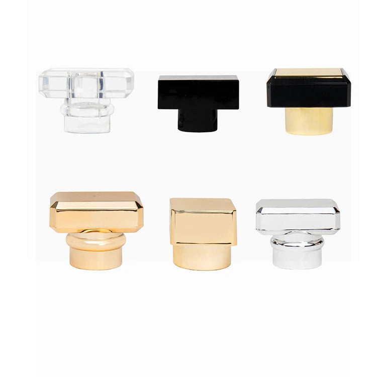 Luxury Fragrance FEA15 Perfume Plastic Cap Closure Lid with Non-Spill Feature Easy Open End PP Material Silk Screen Printing