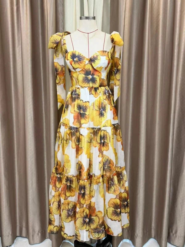 A12121 Migugarment Luxurious Ball Gowns Evening Dresses Fashion 3D Floral Embellishments Off-the Shoulder Backless Maxi Dress