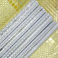 0.8mm Woven Crocodile Snake Faux Leather Gold Silver Embossed Artificial Leather Waterproof PU Leather