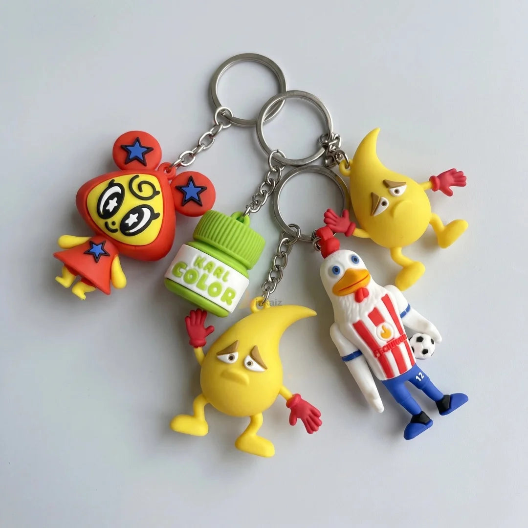 Customized 3D Soft Rubber Keychain Waterproof PVC Logo Keyring Promotional Personalized Gifts for Brand Marketing
