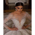 AL1590 Plus Size Vintage Wedding Dresses for Women Long Beaded Ball Gown with Istanbul Line for Bridal Parties Formal Events