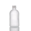 Wholesale Standard Frosted 300ml 11oz Frosted boston Round Glass Bottle with Twist Lid Beverage Glass Bottles