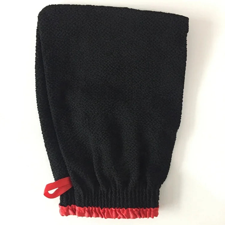 Black Hammam Gloves Mitten Remove Dead Skin Bath Body Scrub Mitt Deep Exfoliation Glove Skin Exfoliator Mitt