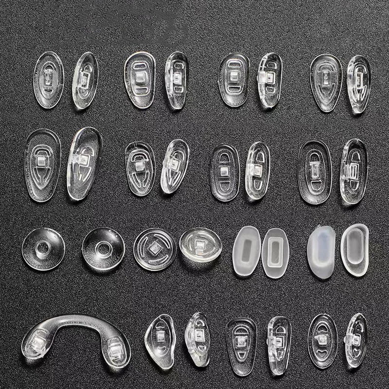Different Style Silicone Nose Pad Insert Anti-Slip Anti-Indentation Nose Silicone Nose Cover Pad Eyeglasses Accessory