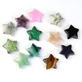 3CM 30MM Natural Stone Cheap Star Shape Hand Carved Crystal Amethyst Healing Star Beads for Decoration Making