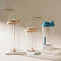 2025 New 710ml Tritan Straw Cup Reusable Boba Tumbler with Telescopic Straw