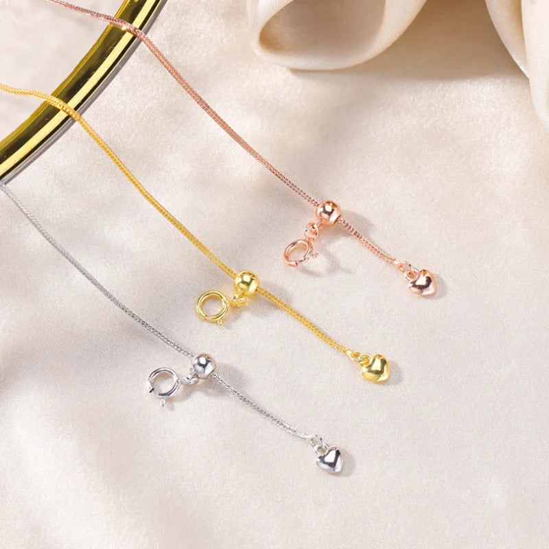Customize Made DIY 925 Sterling Silver Adjustable Chopin Wheat Silver Chain