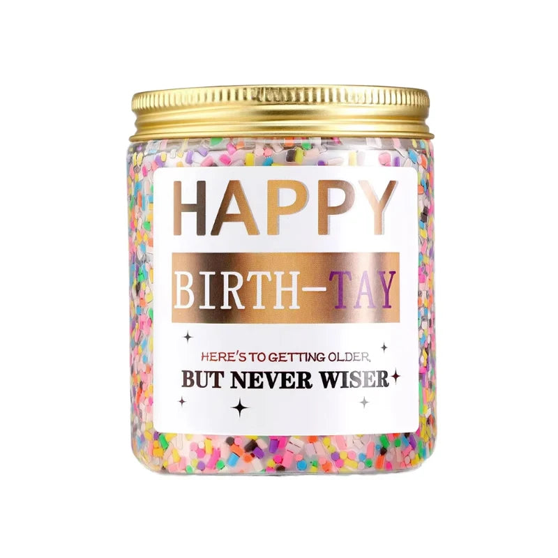 Handmade Modern Soy Wax Pillar Aromatherapy Candle Creative Candy Particles Fragrance Luxurious Glass Cup Diwali Holiday