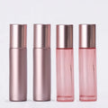 New Fashion Rose Gold Color Eye Cream Cosmetic Packaging 5ml 10ml Glass Essential Oil Perfume Roller Bottle