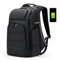 High Quality Men's Simple Style Waterproof Large Capacity Business Laptop Backpack with USB Port