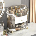 2025 Dust Proof Plastic Make up Makeup Organizer Skincare Storage Shelf Desktop Cosmetic Plastic Bin Makeup Storage Boxes