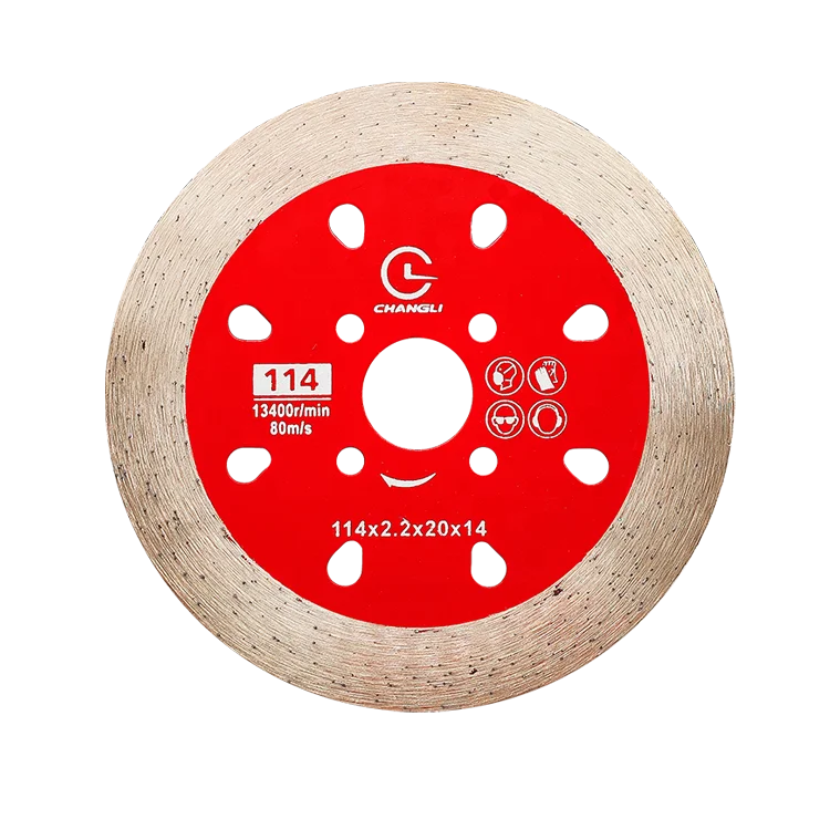 114mm Sintered Continuous Rim Granite Cutting Blade Disc 4.5inch Diamond Circular Saw Blade for Granite Marble Brick Wet Cutting