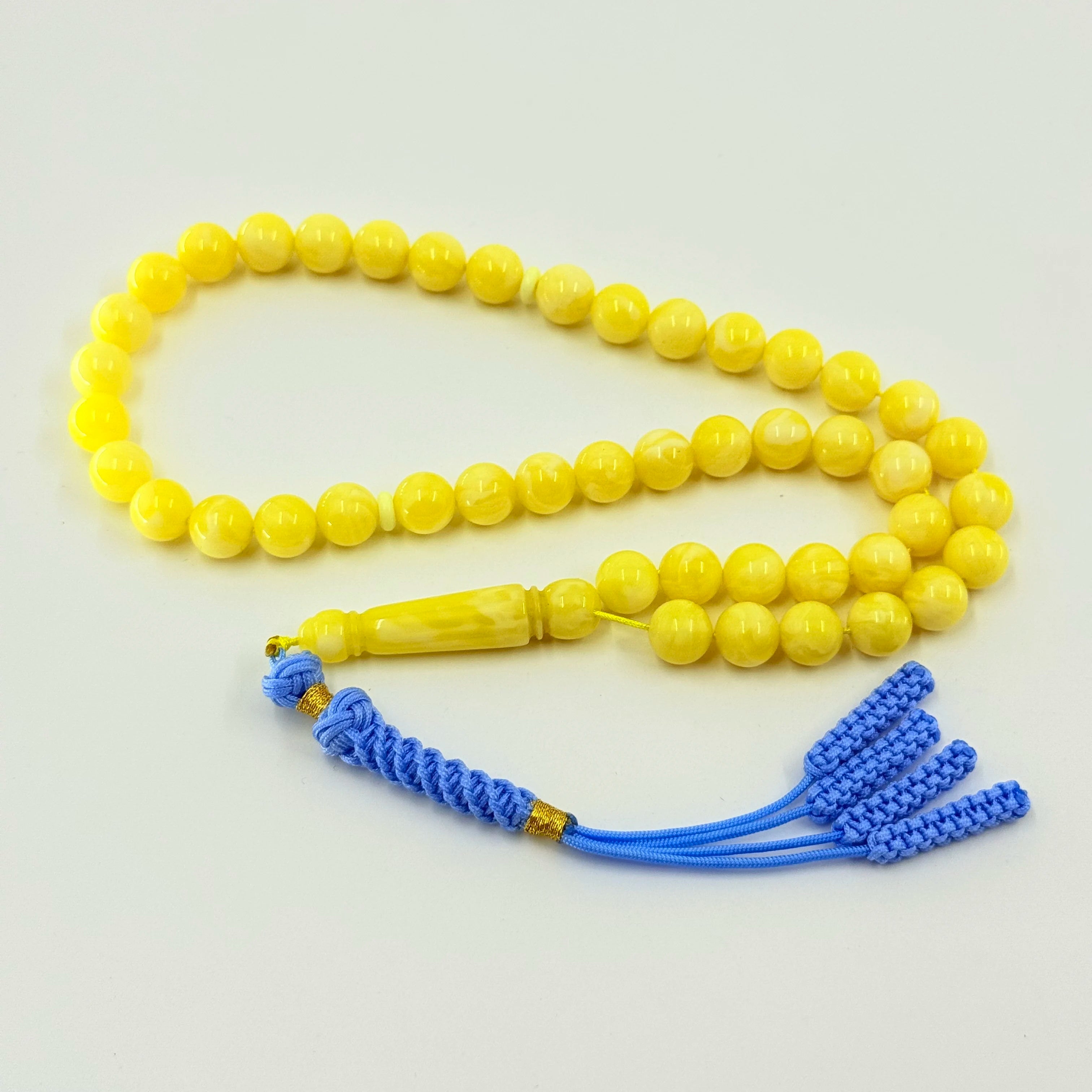 Muslim Prayer Beads Resin Beads 10mm 45 Beads Islamic Syrup Beverage Bracelet Tassel Kerbai Subha Tashiha Imam's Rosary