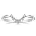 OAHLAN Cute Geometric Fashion Jewelry Pear Cut Cubic Zirconia Curved Women Copper Ring Engagement for Anniversary & Party