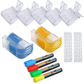13pcs Queen Bee Catcher Cage Clips Queen Bee Marker Marking Bottle with 4 Colours Marker Pen Beekeeping Kit