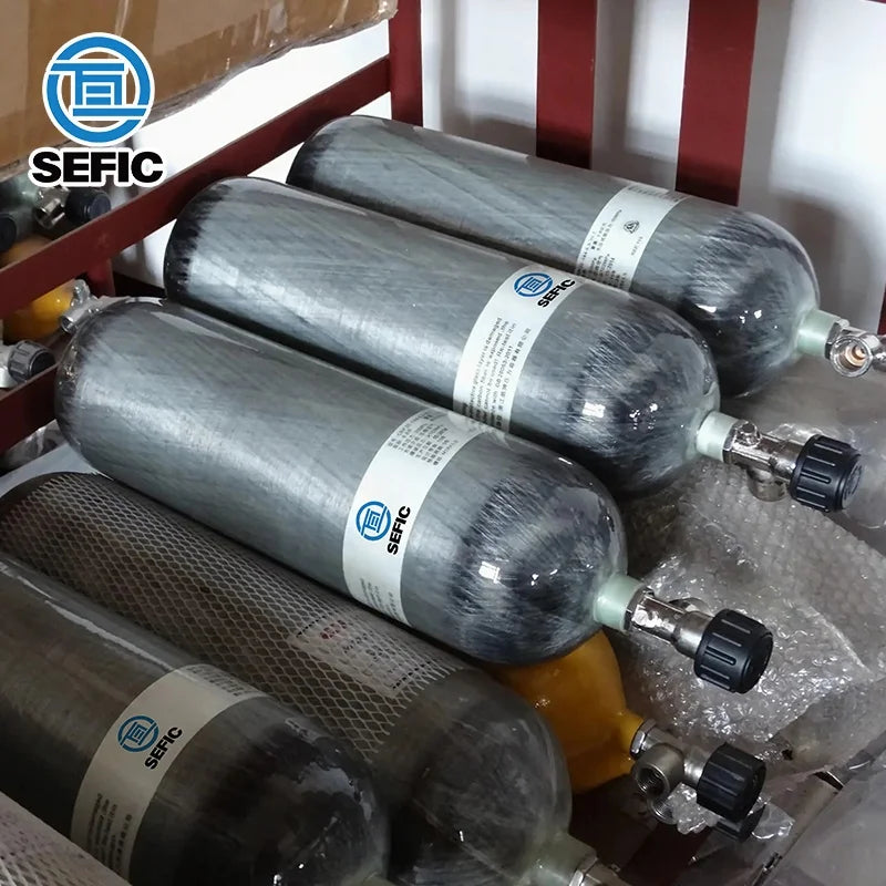 Portable 6.8L Composite Air Tank Carbon Fiber Compressed Air Tank
