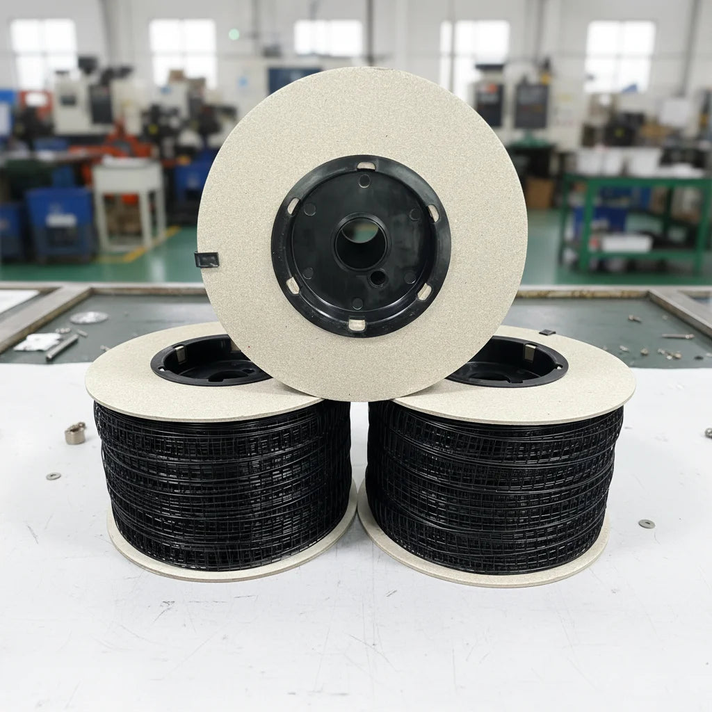 Jeans Washing Black Plastic Staple Pin Roll 13mm Elastic TPU Braided Technique Stylish 13mm Elastic Plastic Staples