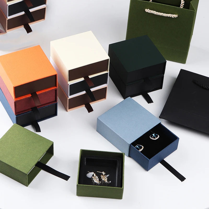 Tariff Reduction Cajas Para Joyas Por Mayor Fashion Jewelry Packaging Earrings Ring Necklace Bracelet case Paper Boxes
