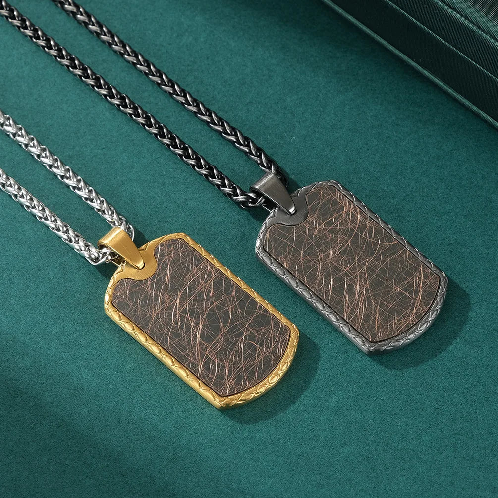 Street Art Design Gorgeous 18K Gold Plated Stainless Steel Handmade Jewelry Mens Popular Irregular Pattern Pendant Necklace