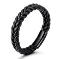New Original Gold Matte Fashion Handwoven Twist Stainless Titanium Steel Men's Exquisite Bracelet Jewelry