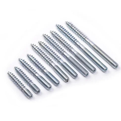 M6 Zinc Plated Metal Double Threaded Torx Head Hanger Self Tapping Wood Screws