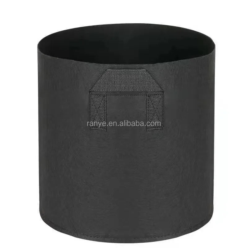 25 Gallon Black Round Fabric Garden Planting Container Breathable Felt Grow Bags