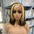 New Arrivals 12A 4*4 Virgin Brazilian Hair for Lace Front Double Drawn Bob Wig Bone Straight
