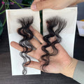 HD Lace Baby Hair Stripes  2Pcs Curly Human Hair Baby Hair Edge  Body Wave Swiss Lace Hairline Baby Hair Strips for Women