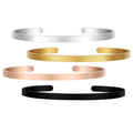 Wholesale Diy Engraving Blank Open Cuff Bangle Stainless Steel for Jewelry Making Accessories