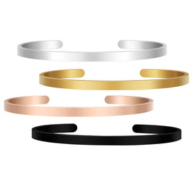 Wholesale Diy Engraving Blank Open Cuff Bangle Stainless Steel for Jewelry Making Accessories