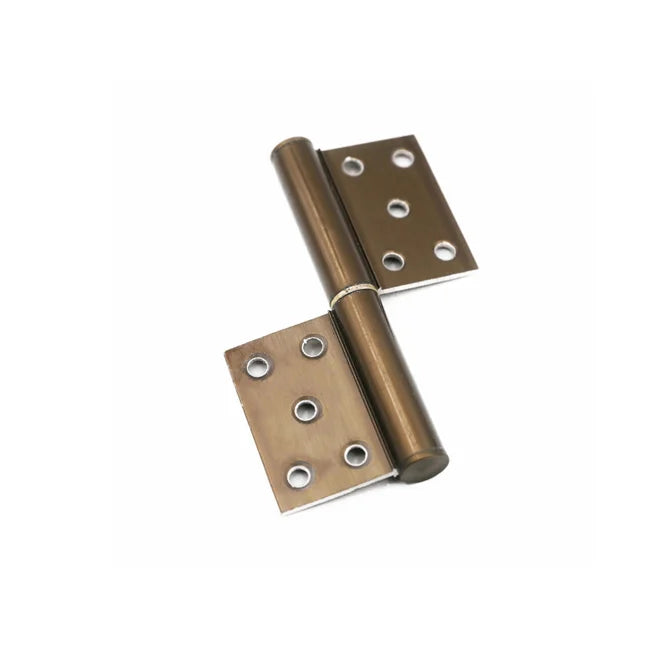 Factory Direct Hot Sale Furniture Hardware Brushed Bathroom Door Hinges for Wooden Door Iron Stainless Steel Iron Mortise Hinges
