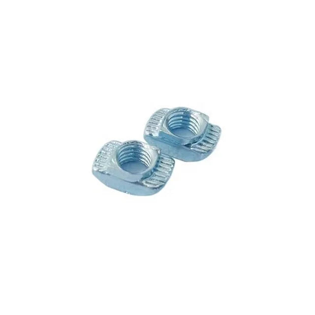 Best Price M3 M4 M5 Hammer Nuts 6-Slot T-Nuts Steel Sliding Nuts Zinc Plating Finish Carbon Steel for 20 Series Aluminum