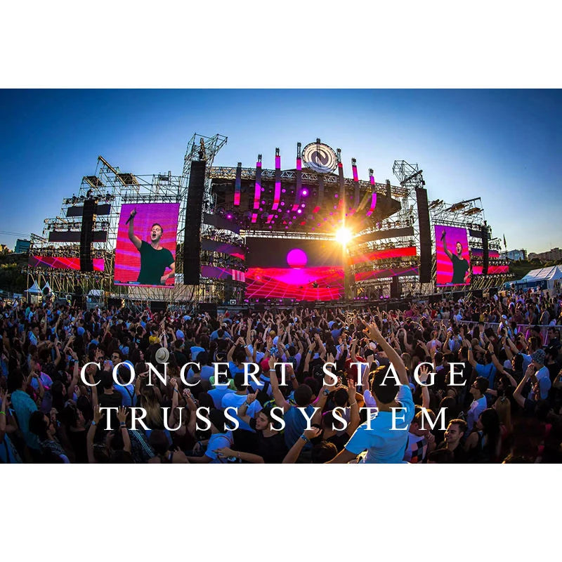 Aluminum Truss Light Display Ground Support Stage Platform Lighting Roof Truss System Stage for Sale Truss Display