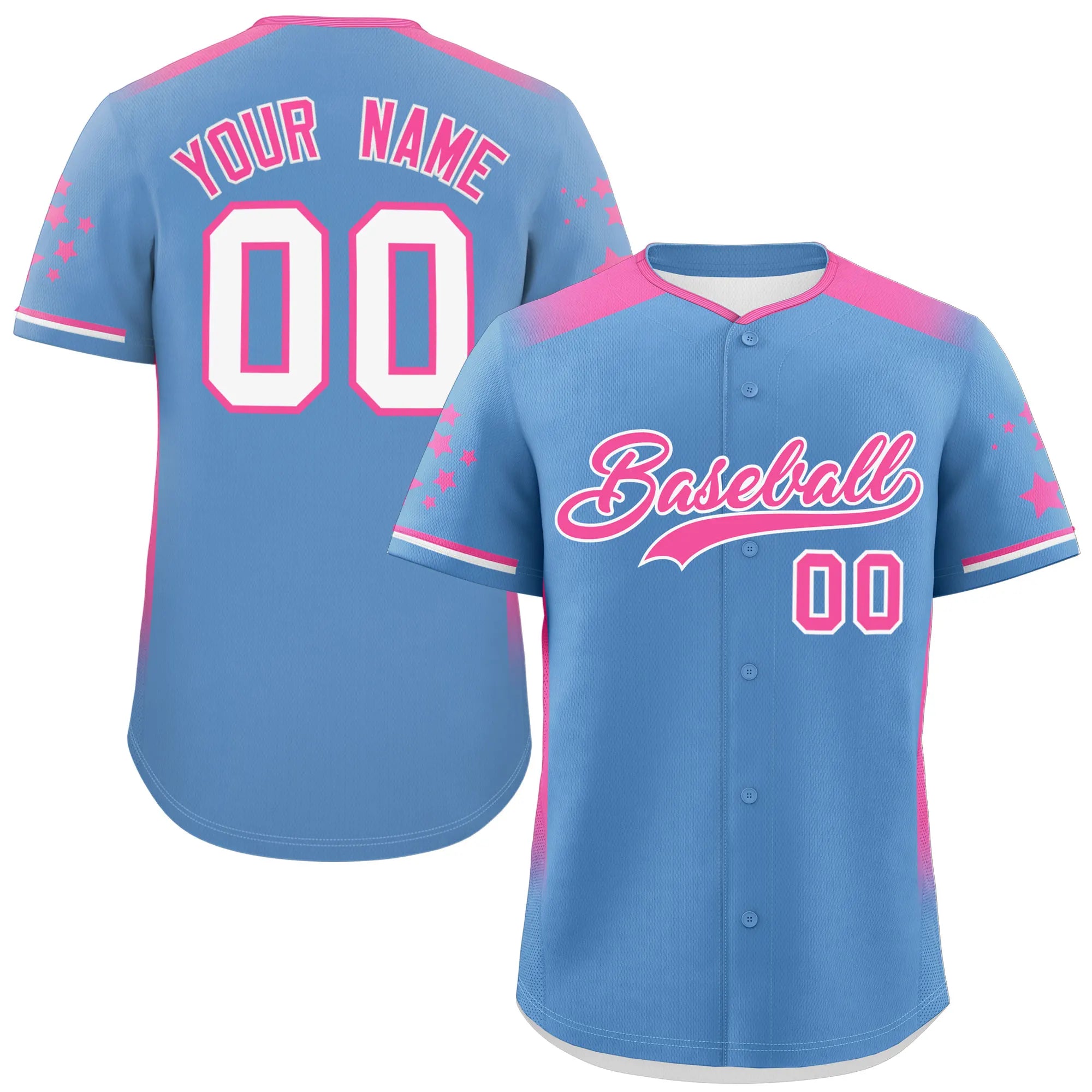 Wholesale Blank Sportswear Baseball Uniform Personalized Embroidery Custom Design Button Style V-Neck Youth Men Baseball Jersey