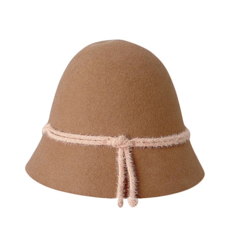 Ready to Ship New Fashion Chic Men 100% Wool Felt German Germany Alpine Hats Bavaria Hat with Rope