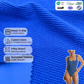 Jacquard Heavyweight Soft Seersucker Polyamide Elastane Crinkle Fabric Swimwear