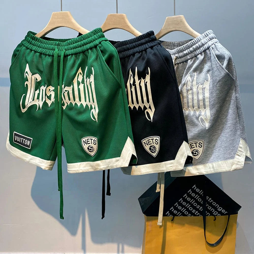 Spot Wholesale Poly Basketball 5 Inch Shorts Embroidery logo  Gym Nets Shorts Custom Sublimation Mesh Shorts