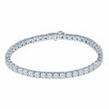 Customized MSB-505 17cm Size 10K/14K/18K White Gold 3mm 3.5mm Stone Size CVD HPHT Lab Diamond Jewelry Bracelet