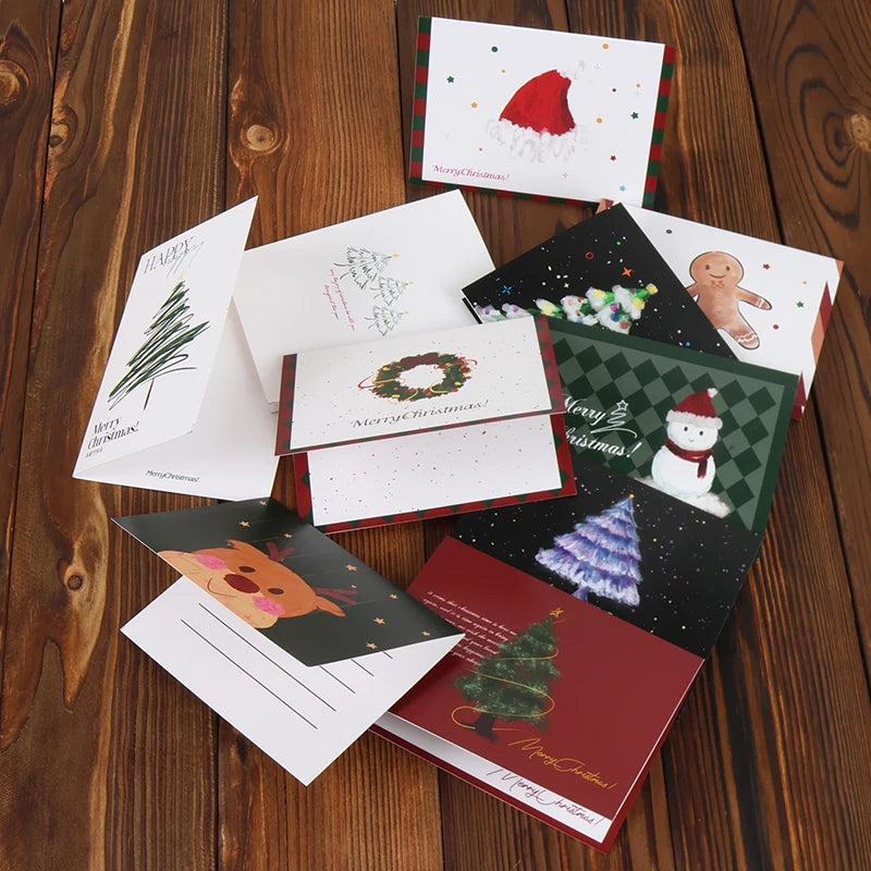 Personalised Handmade Small Business Merry Christmas Greeting Card Printing