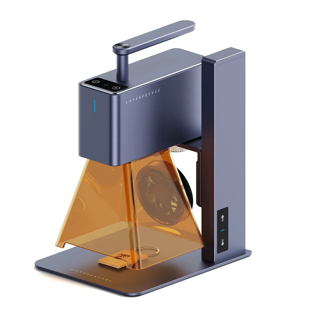 Multiple Usage Scenarios to Easy Operation Laserpecker 2 Base 5W Engraving Machine on Glass Wood Stone Bamboo Leather Food